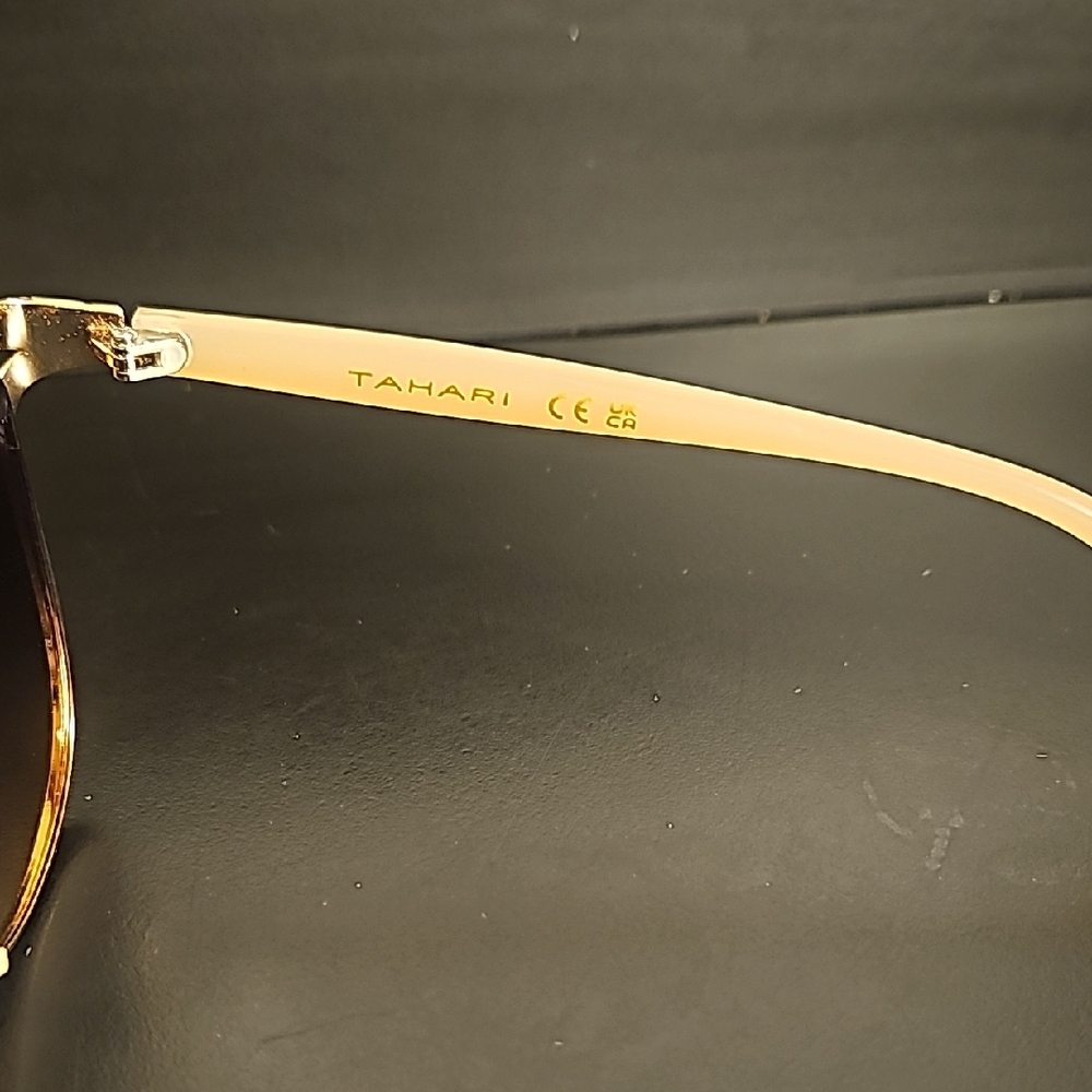 Tahari Biege and Black Sunglasses - Picture 3 of 6